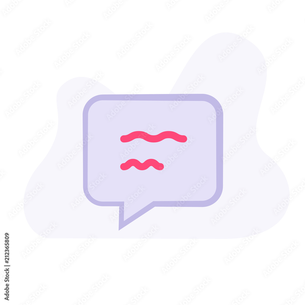 Text message vector icon, speech bubble symbol. Modern, simple flat vector illustration for web site or mobile app Text message vector icon, speech bubble symbol. Modern, simple flat vector illustration for web site or mobile app