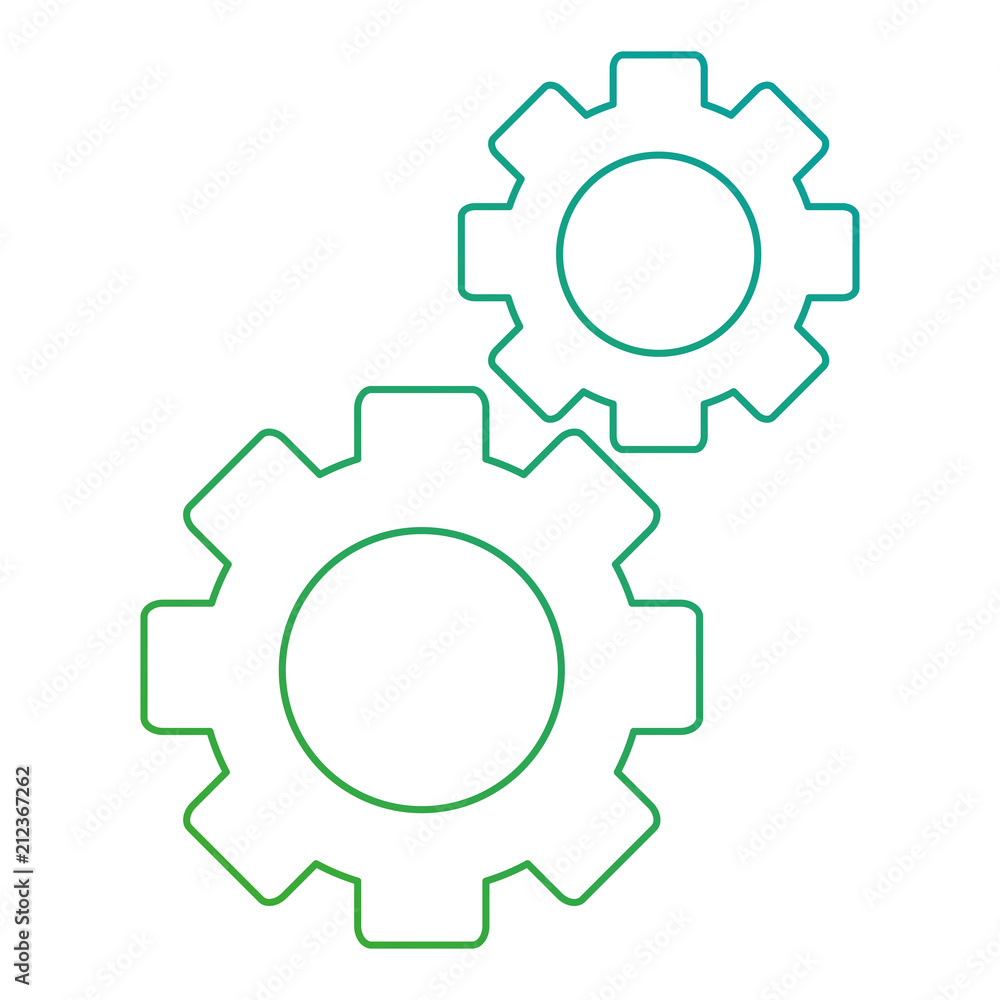 gears machinery isolated icon vector illustration design