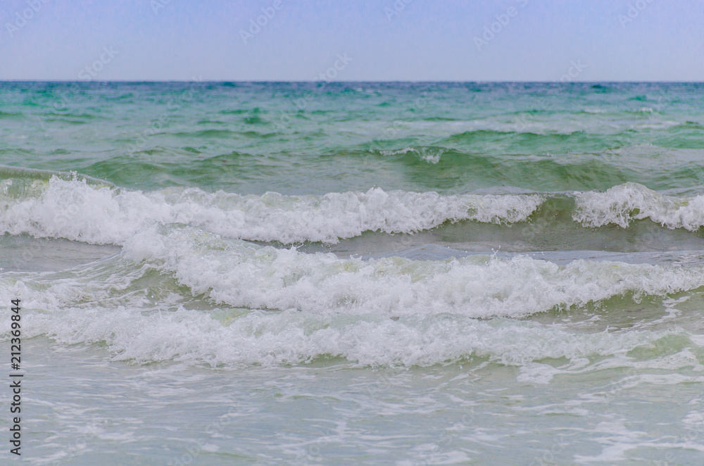 Odesa beach with waves in Ukraine Odesa beach with waves in Ukraine