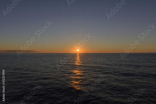 Beautiful sunset at sea © Alexey Seafarer
