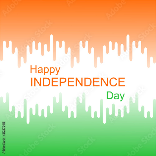 Concept for Indian independence day. Happy indepencence day. Vector graphic illustration.