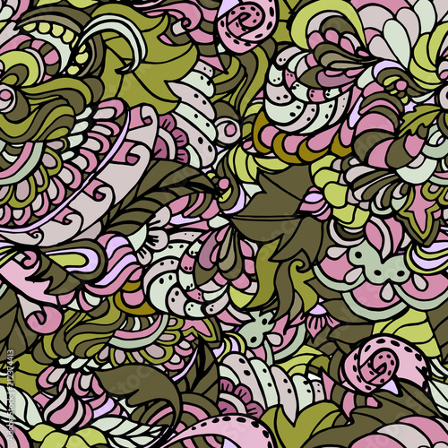 abstract clothing decoration doodle background fabric flora. floral background graphics grass texture green handmade khaki leaves lines marsh nature pastel linen pattern patterned fills pink plants pr