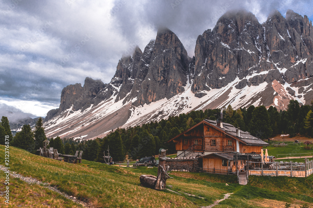 Nature and Mountains in the Dolomites, Italy