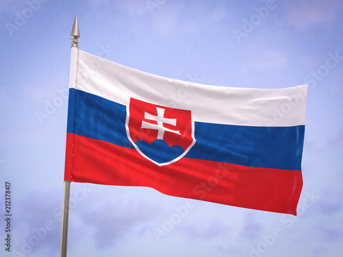 Wallpaper Mural Flag of Slovakia