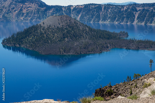 Wizard Island in Crater Lake National Park, Oregon