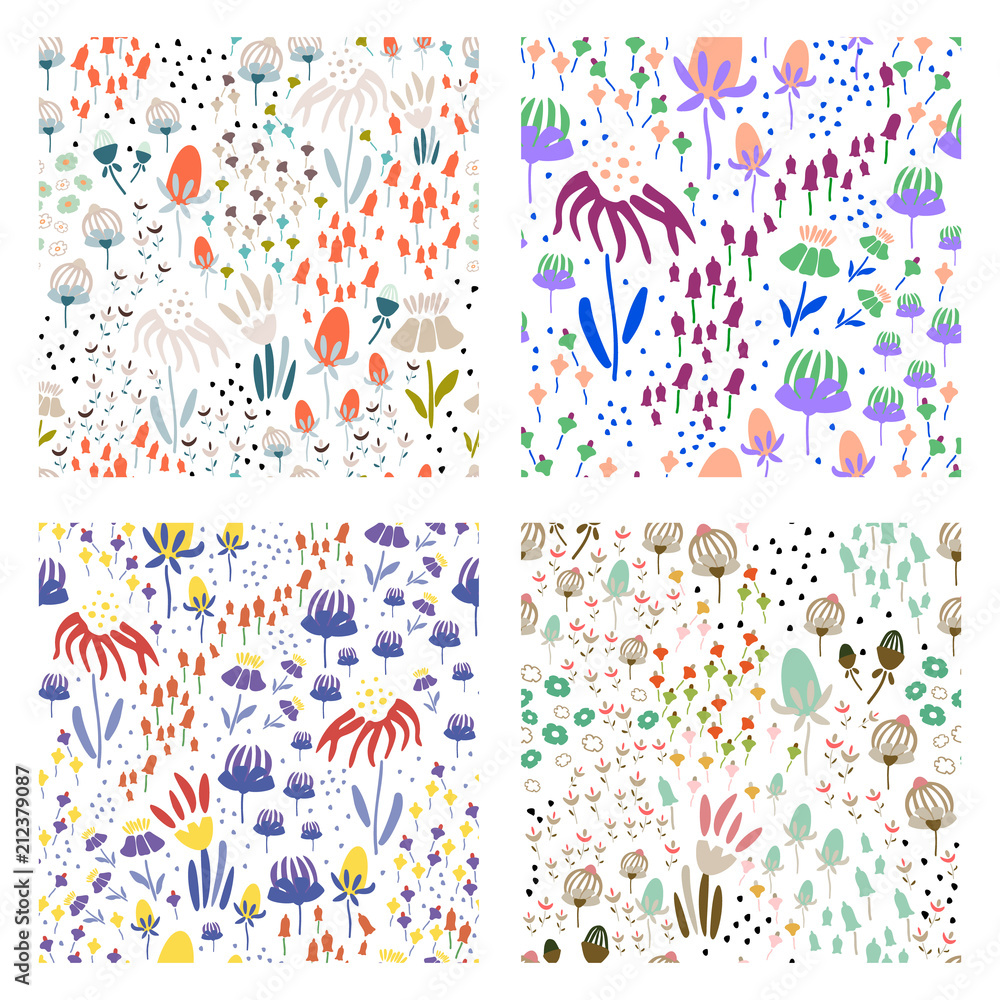 Seamless pattern with floral Seamless pattern with floral