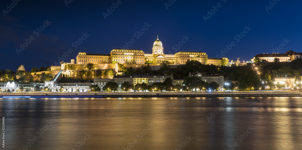 The panoramic view of the castle of Budapest, Hungary