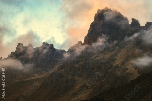 Sunset at Shipton's Camp, Mount Kenya National Park, Kenya