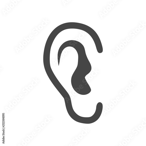 Human ear icon photo