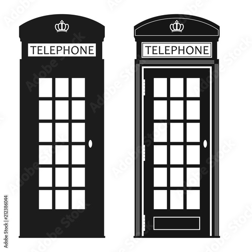 London Street Phone Booth vector