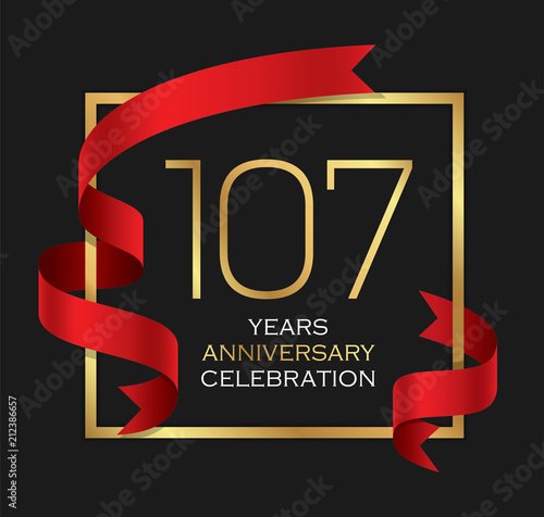 107th years anniversary celebration background photo