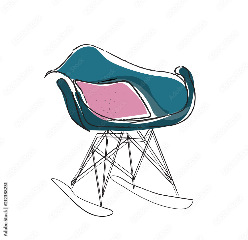 Drawing Color Armchair In The Doodle Style  Vector Illustration By Hand  Drawn Illustration Symbol Of Soft Furniture Royalty Free SVG Cliparts  Vectors And Stock Illustration Image 129022246