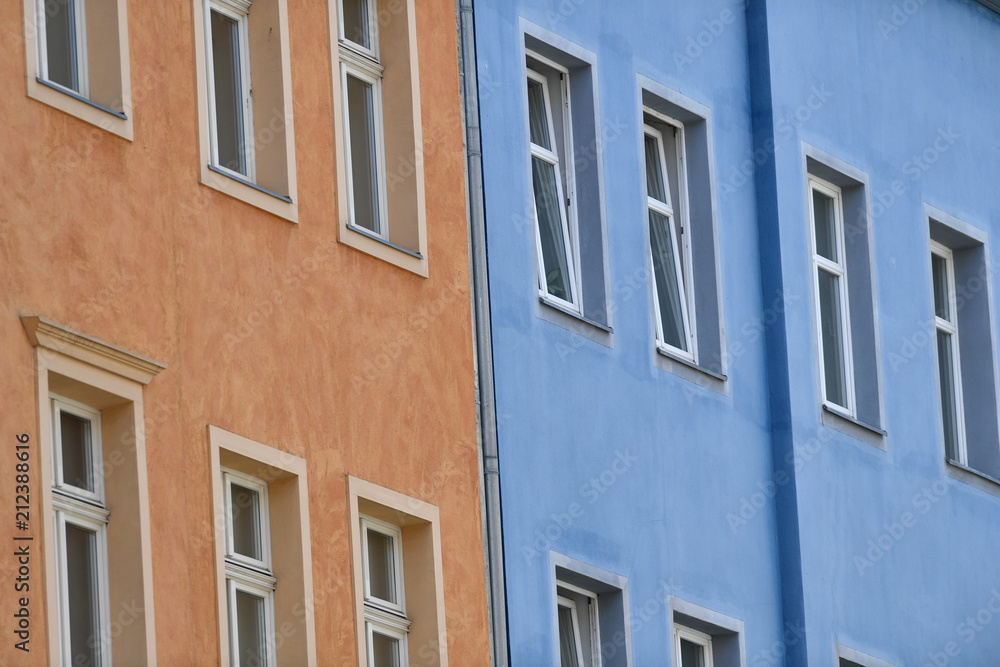 A colorful house wall in Berlin-Kreuzberg