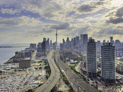 Photography Aerial view of Toronto city from above, Toronto, Ontario, Canada
