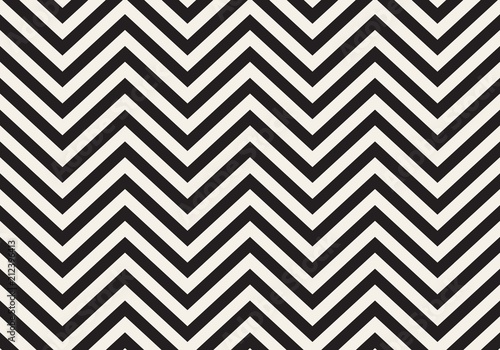 Seamless monochrome wavy lines pattern. Vector repeating texture.