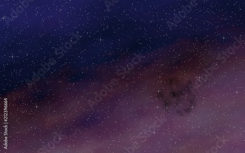 Colorful and beautiful space background. Outer space. Starry outer space texture. 3D illustration