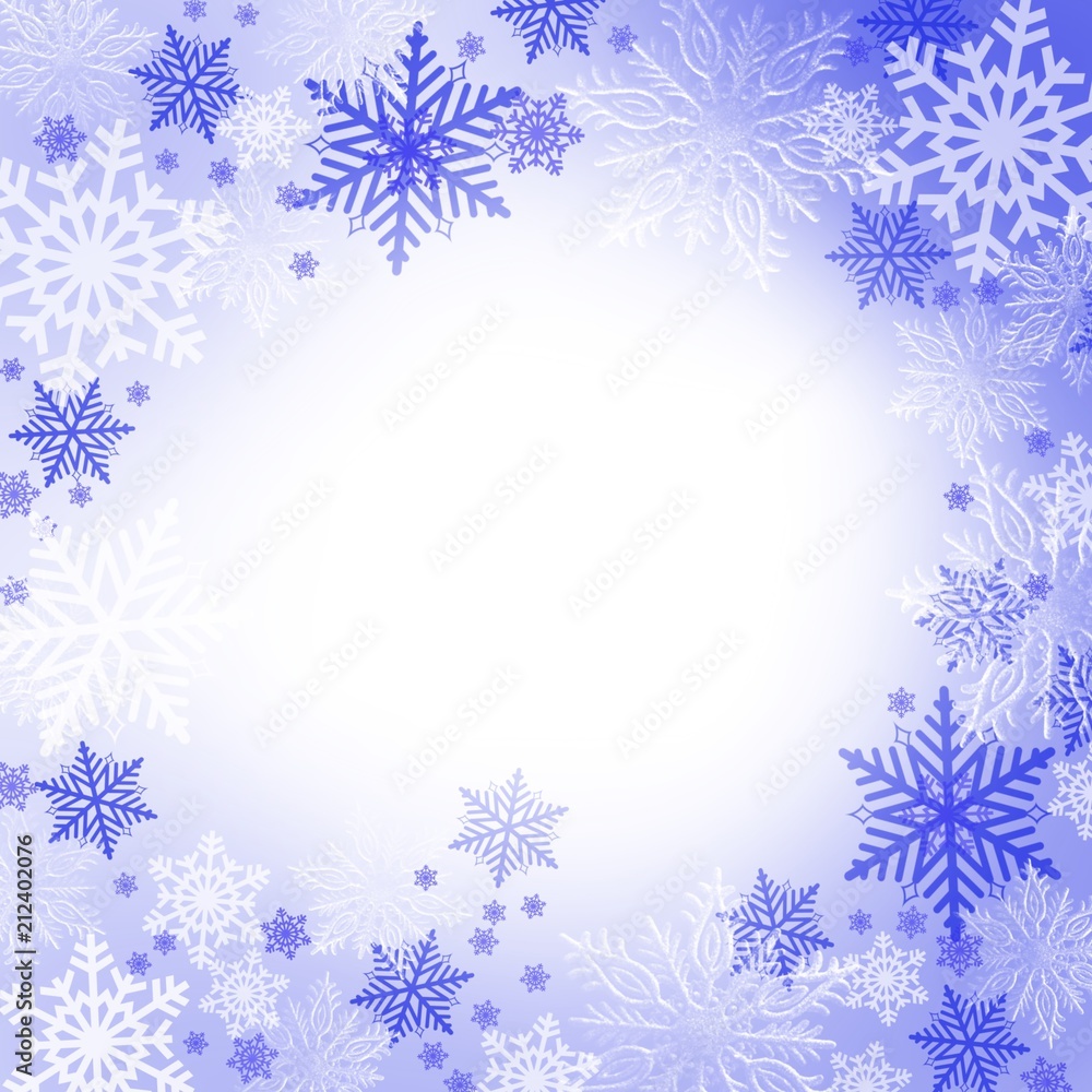 winter snowflake snowy border background design with large and small snow flakes, and beautiful winter look winter snowflake snowy border background design with large and small snow flakes, and beautiful winter look