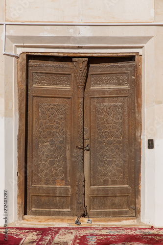 Canvas Print Old Door in the Shrine, Torbat Jam, Khorasan, Iran
