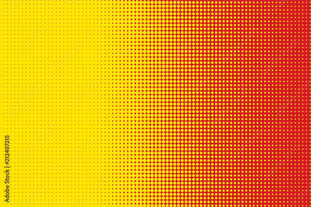 Fototapeta premium Red Halftone Circle Background