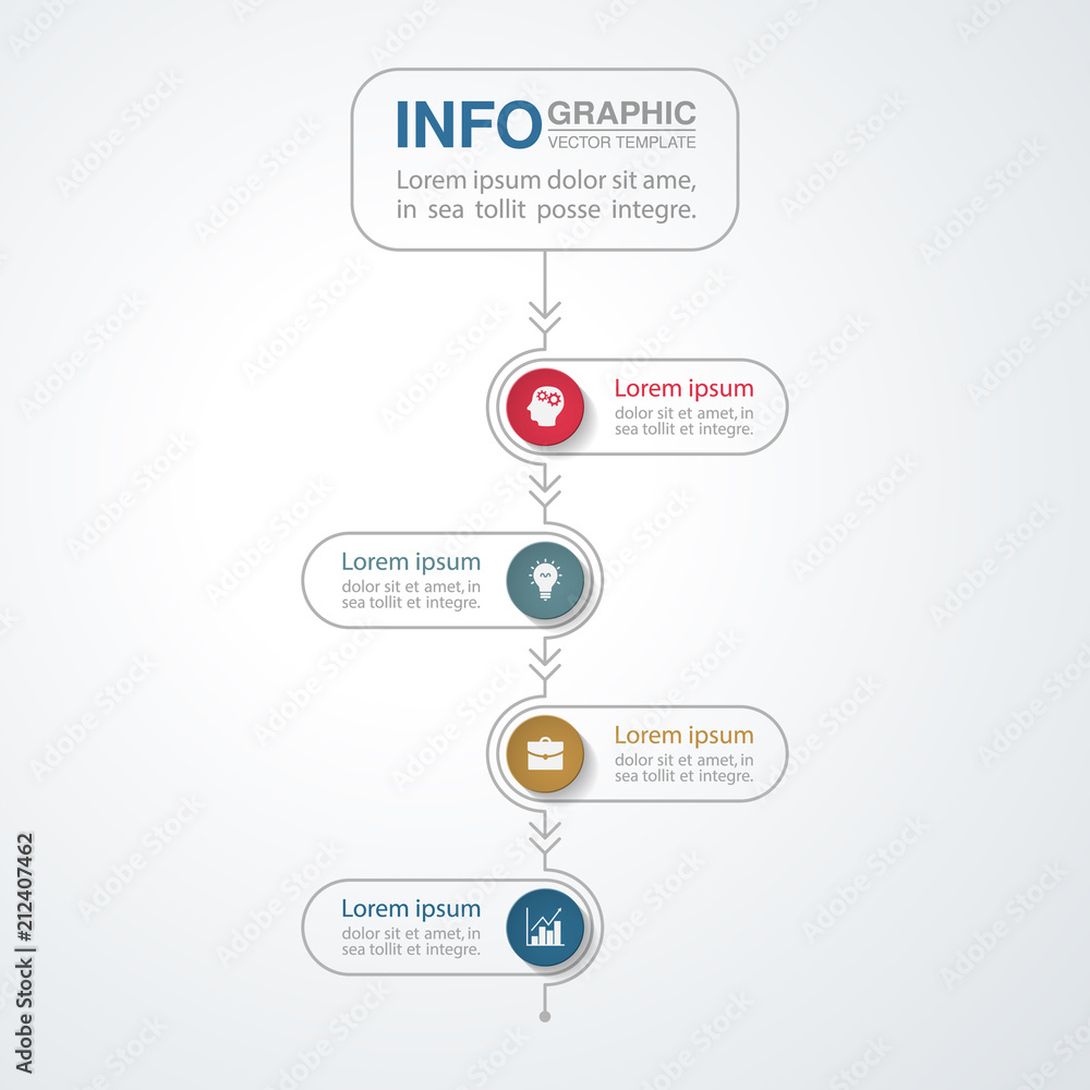 Vector infographic template for diagram, graph, presentation, chart, business concept with 4 options. Vector infographic template for diagram, graph, presentation, chart, business concept with 4 options.