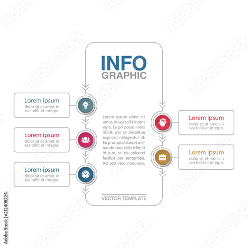 Vector infographic template for diagram  graph  presentation  chart  business concept with 5 options.