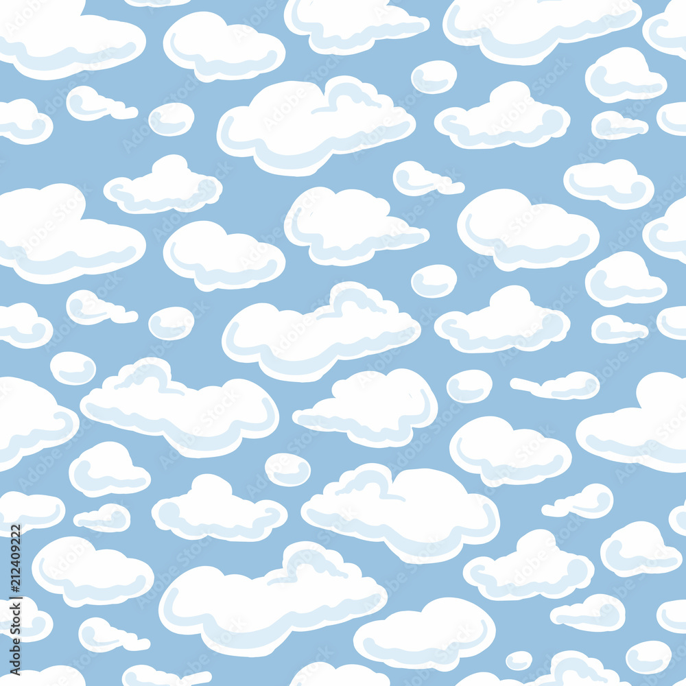 Clouds background, seamless pattern for your design Clouds background, seamless pattern for your design