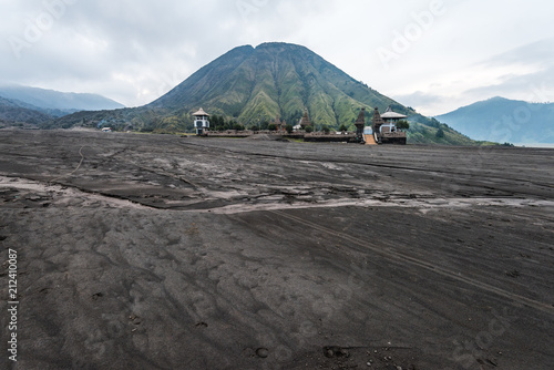Wallpaper Mural view of Mount Bromo under cloudy sky with the sand sea Torontodigital.ca