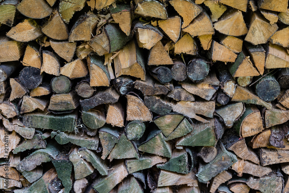 Full frame shot of logs