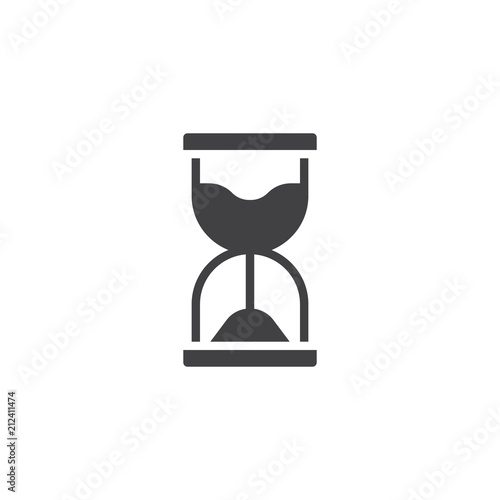 Hourglass vector icon. filled flat sign for mobile concept and web design. Sand clock simple solid icon. Symbol, logo illustration. Pixel perfect vector graphics