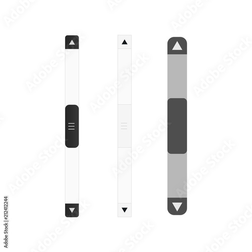 scroll bar vector icon