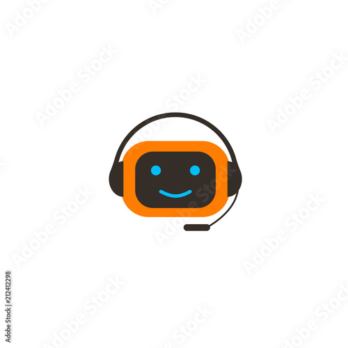 chat bot vector character icon