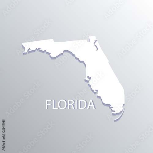 Map of florida vector 