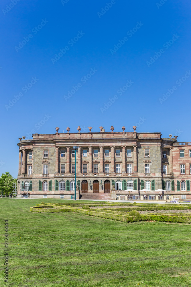 Side wing of the historic castle in the Bergpark of Kassel, Germany