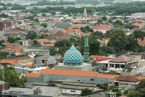 roof of folk house of surabaya photo