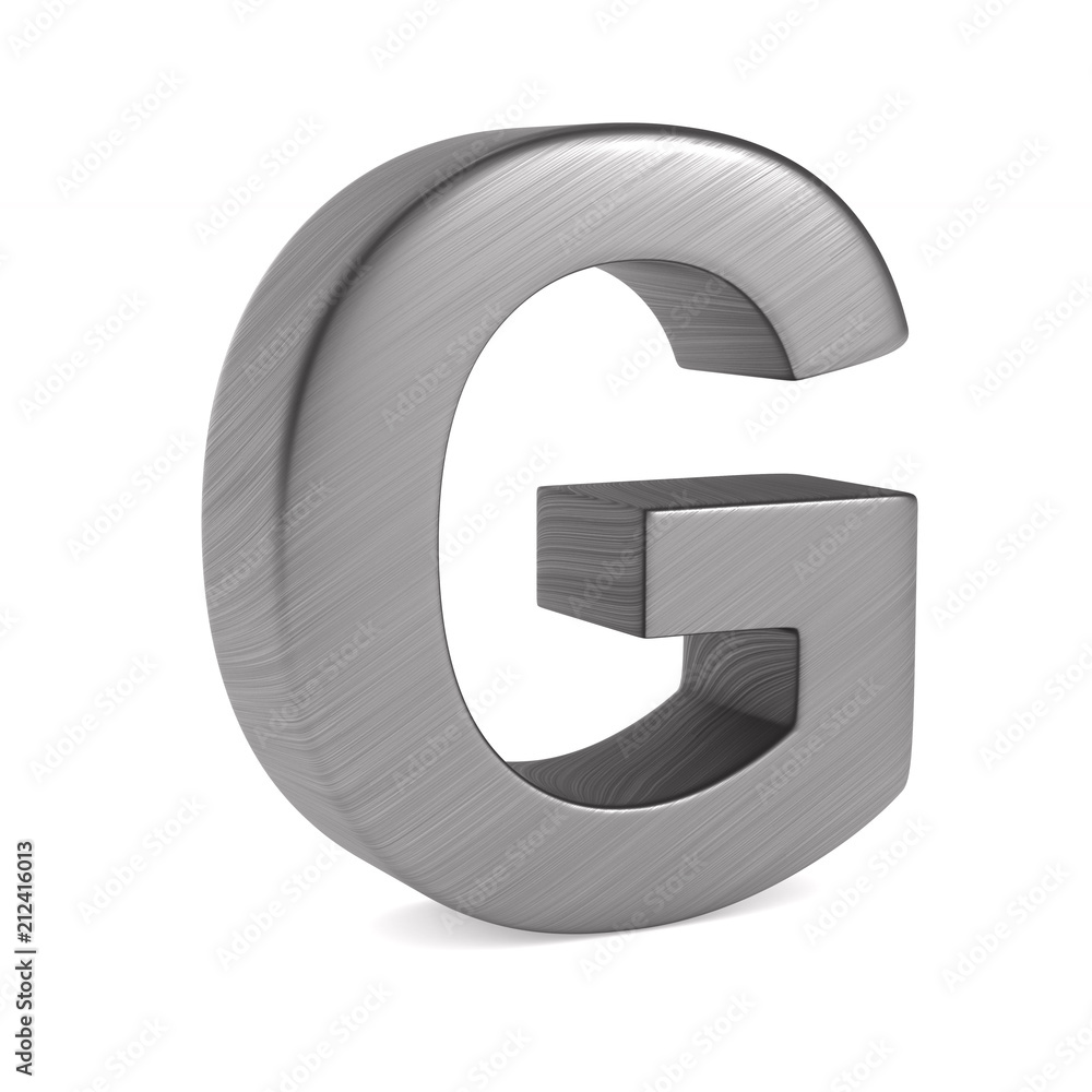 Character G on white background. Isolated 3D illustration Character G on white background. Isolated 3D illustration