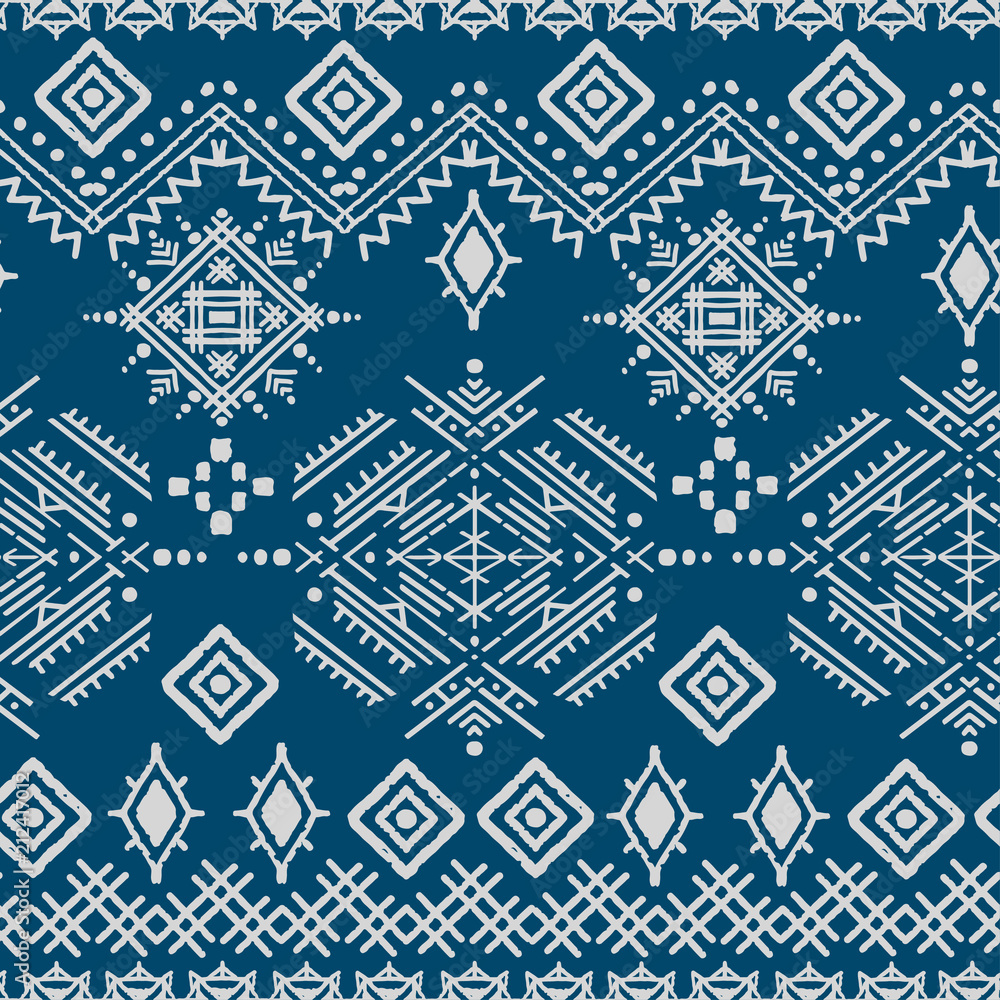 Fototapeta premium Ethno seamless ornament