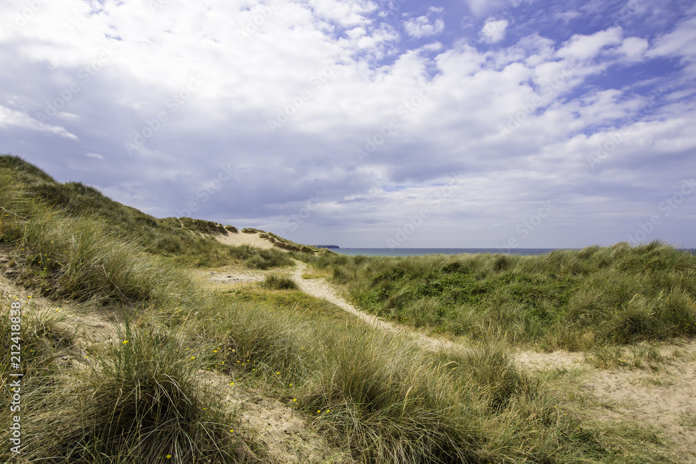 Scenic landscape of Pembrokeshire coast, Uk
