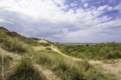 Scenic landscape of Pembrokeshire coast  Uk