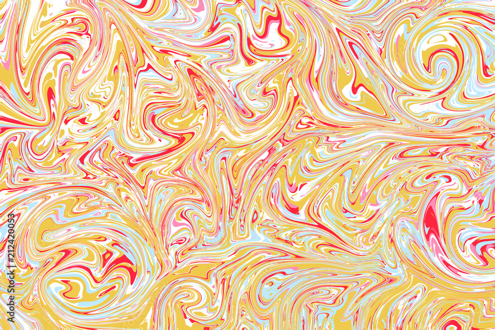 Colourful liquid marble Colourful liquid marble