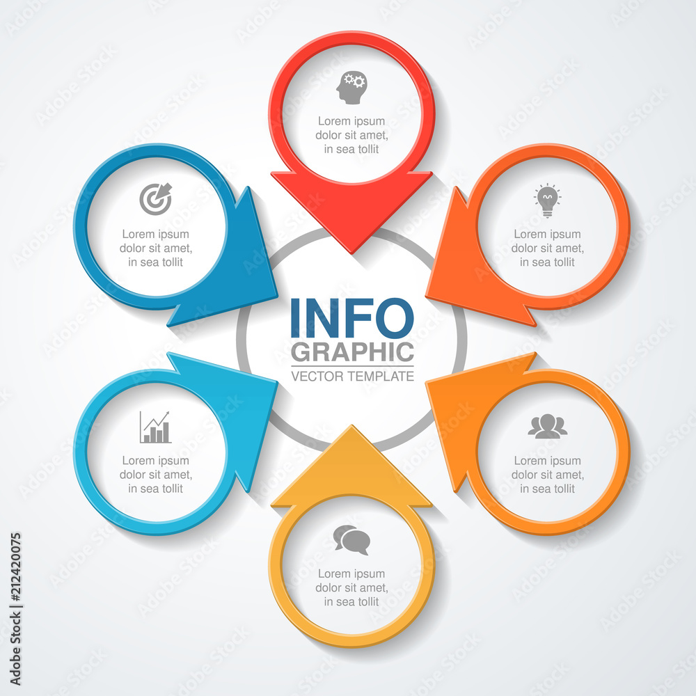 Vector infographic template for diagram, graph, presentation, chart, business concept with 6 options. Vector infographic template for diagram, graph, presentation, chart, business concept with 6 options.
