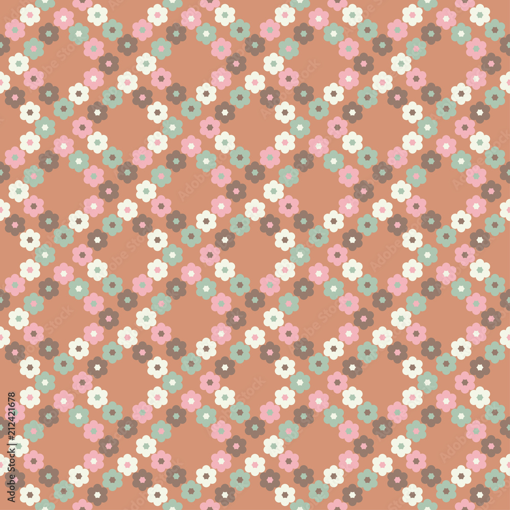 Seamless floral pattern. Background texture. Decorative floral ornament. Textile rapport.