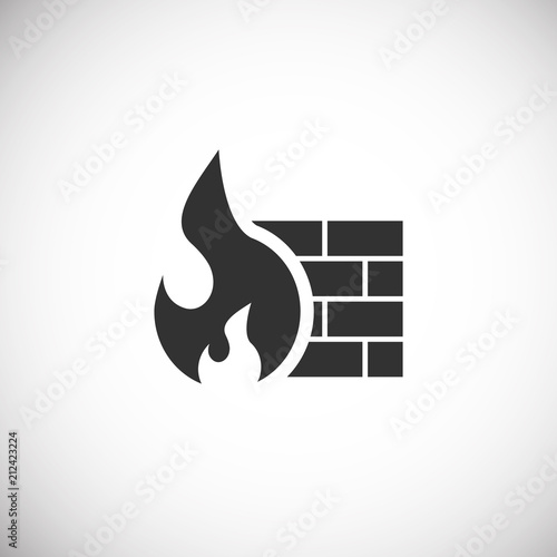firewall icon or logo vector illustration