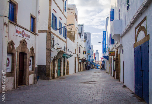 Narrow streets of the old city of Essaouira