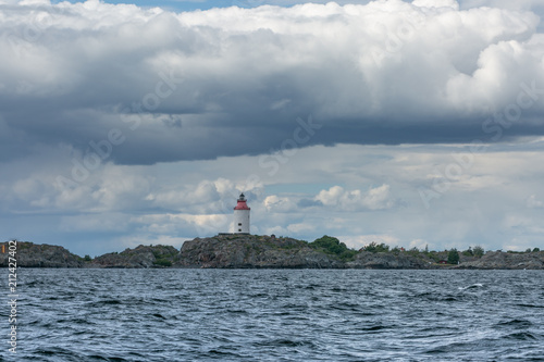 Navigation at sea. Lighthouse