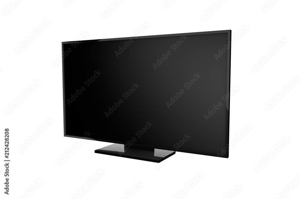 Wide screen tv isolated on white background Wide screen tv isolated on white background