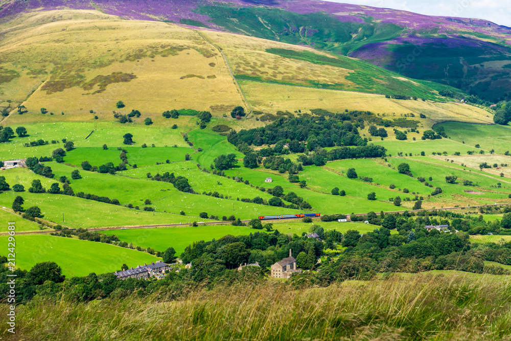 Mam Tor hill near Castleton and Edale in the Peak District Park