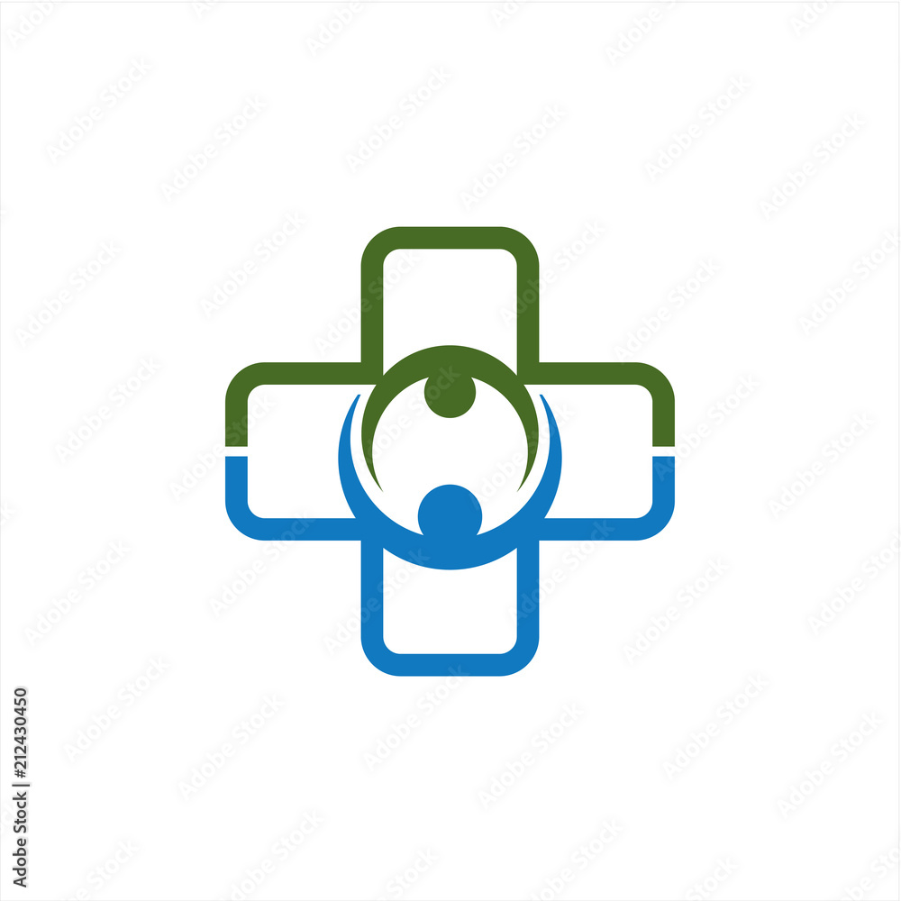 Medical Care with Cross icon, Healthcare Stethoscope Cross Logo Medical Care with Cross icon, Healthcare Stethoscope Cross Logo