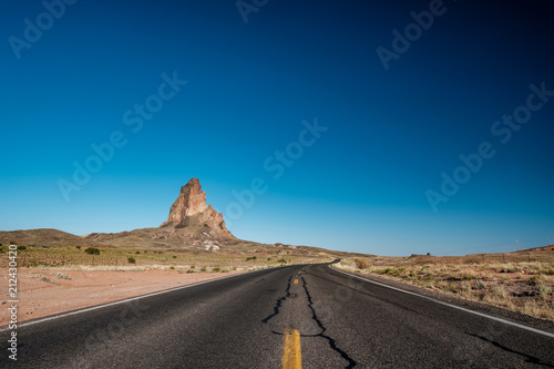 Empty scenic highway in Arizona