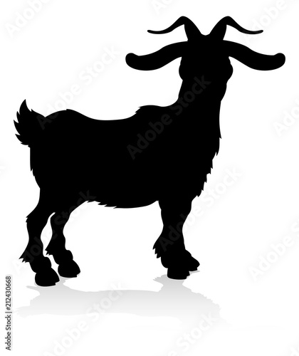 Goat Farm Animal Silhouette