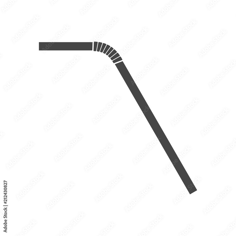 Drinking straw icon logo Drinking straw icon logo